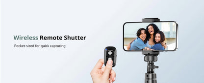 Innotech 62-Inch Extendable Tripod and Selfie Stick with Wireless Remote and Phone Holder for iPhone and Android Devices