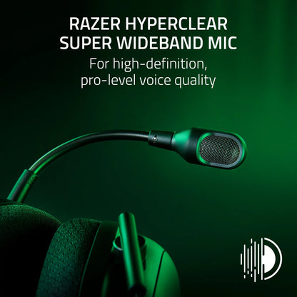 Blackshark V2 Pro Wireless Gaming Headset for PC - 2.4GHz & Bluetooth, Hyperspeed Wireless, 70-Hour Battery Life, Lightweight Design, Black
