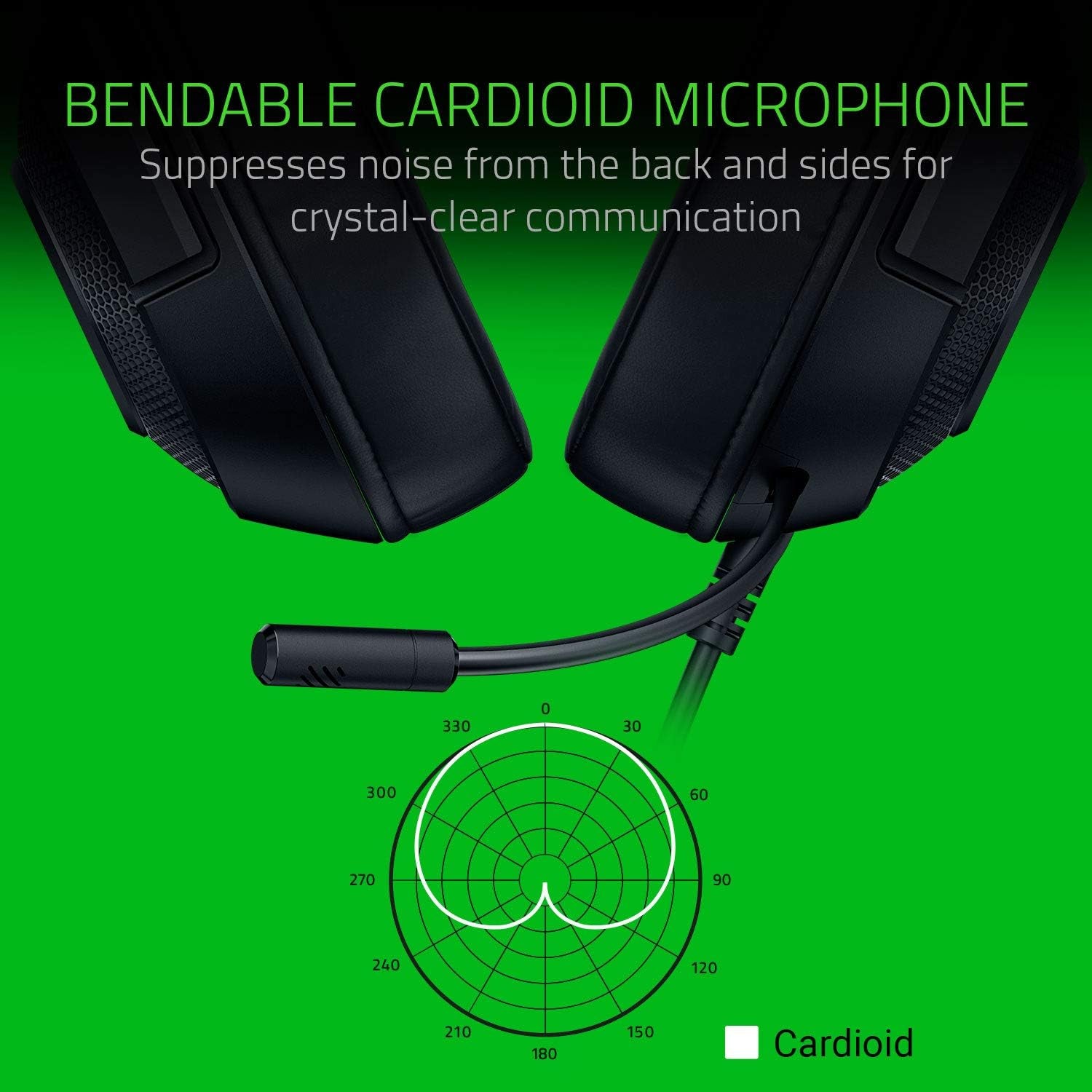 Razer Kraken X Ultralight Gaming Headset: 7.1 Surround Sound - Lightweight Aluminum Frame - Bendable Cardioid Microphone - for PC, PS4, PS5, Switch, Xbox One, Xbox Series X|S, Mobile - Black
