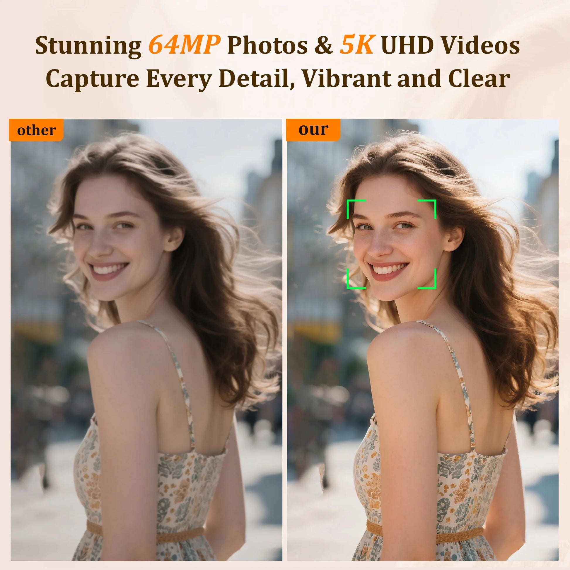 4K 56MP Digital Camera for Photography and YouTube, Includes 32GB SD Card