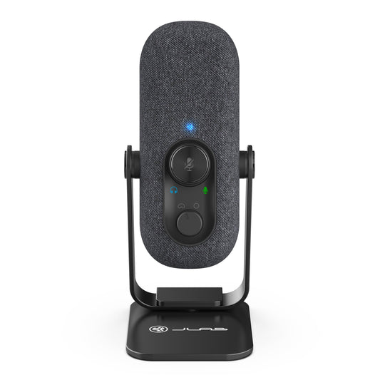 Audio GO Talk USB Desktop Microphone with Dual Condenser Technology for Studio-Quality Recordings and Broadcasts