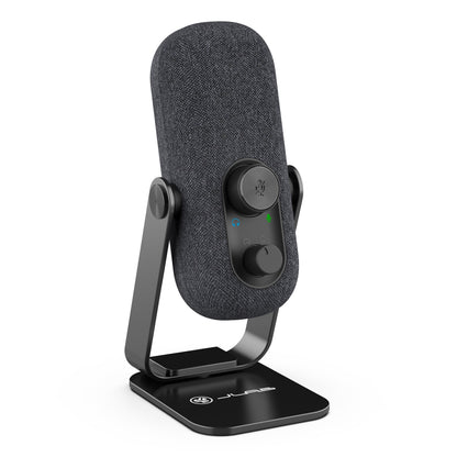 Audio GO Talk USB Desktop Microphone with Dual Condenser Technology for Studio-Quality Recordings and Broadcasts