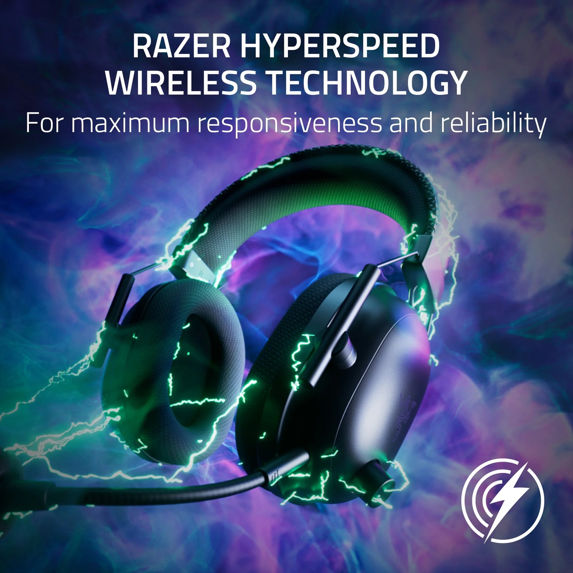 Blackshark V2 Pro Wireless Gaming Headset for PC - 2.4GHz & Bluetooth, Hyperspeed Wireless, 70-Hour Battery Life, Lightweight Design, Black